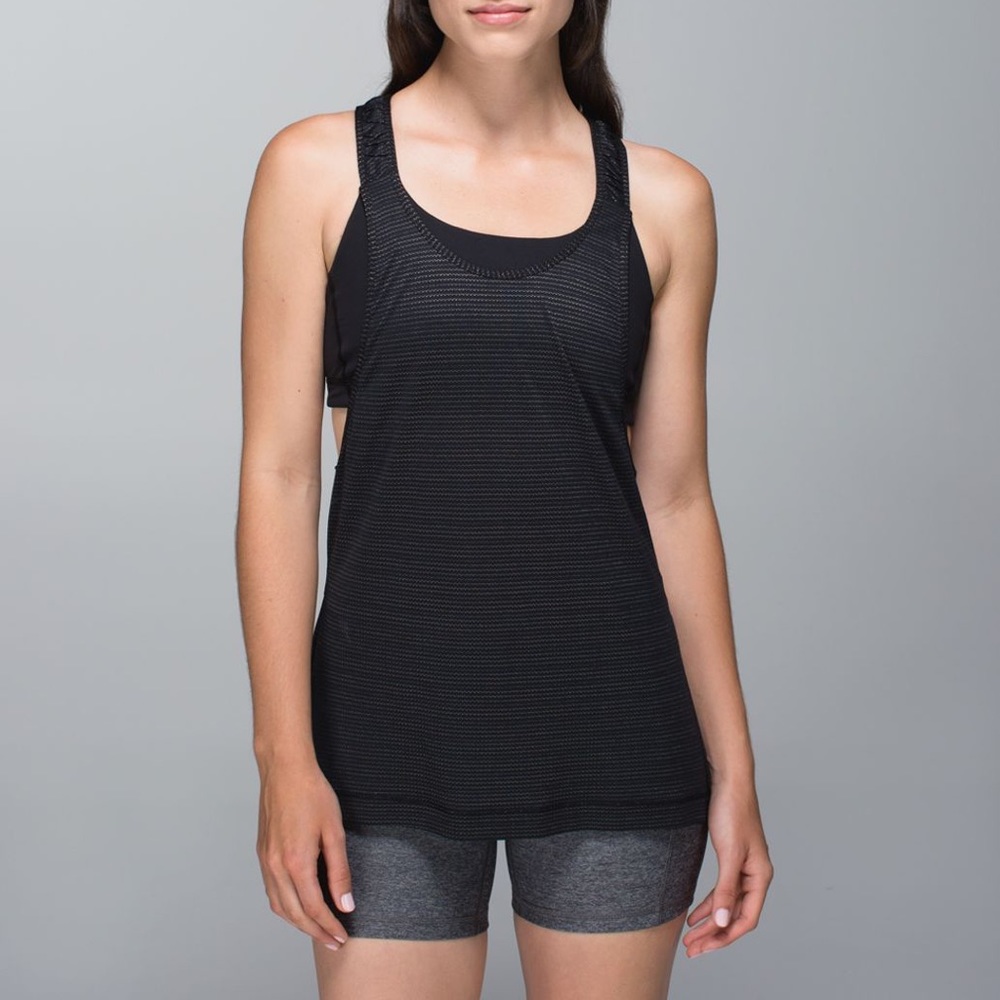 Lululemon Stash It Black Tank Top 4 - Picture 2 of 14